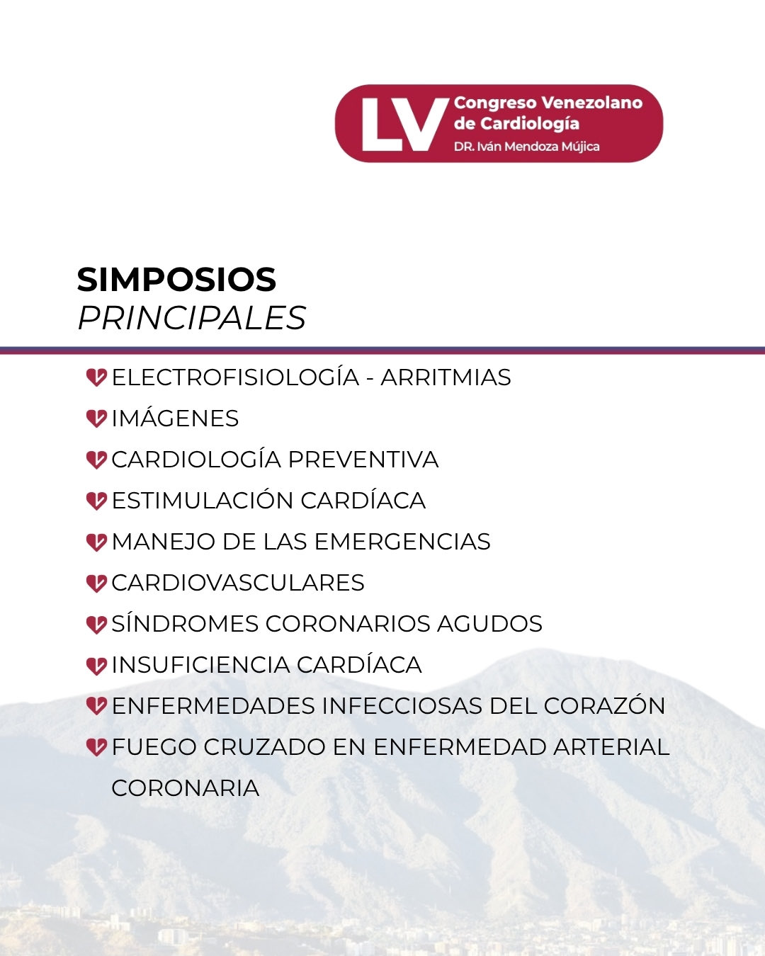 Simposio Principales- Congreso Venezolano de Cardiología
